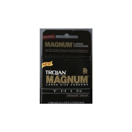 TROJAN 3'S MAGNUM THIN LARGE 6 PACK