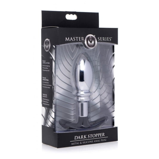 DARK STOPPER METAL & SILICONE ANAL PLUG