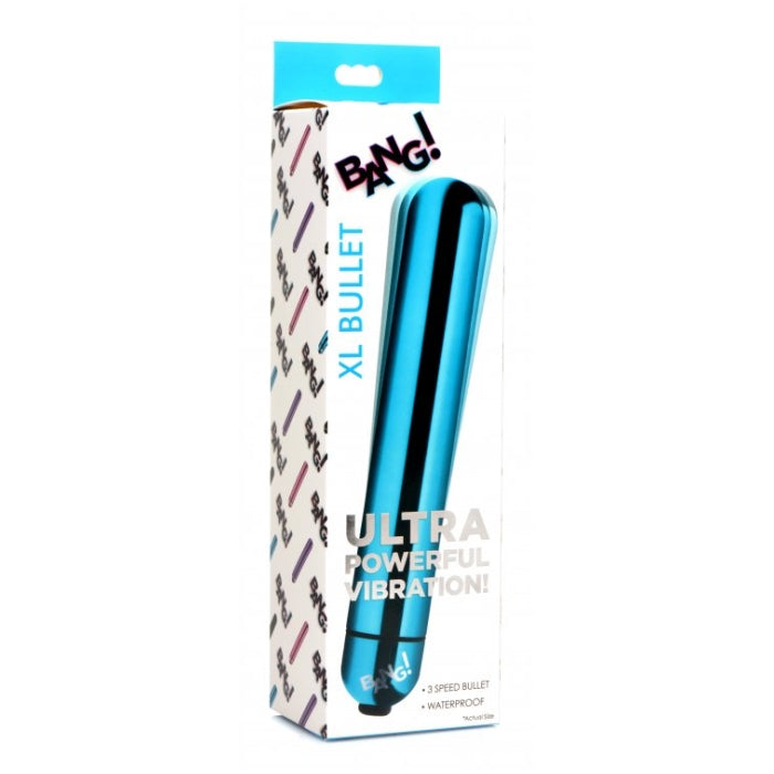 BG VIBRATING METALLIC XL BULLET - BLUE