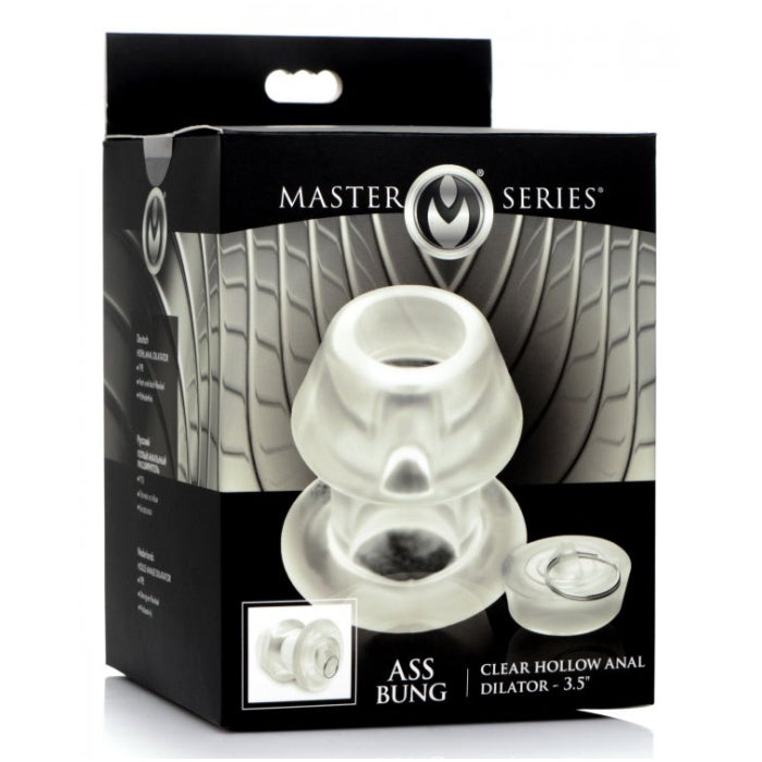 MS ASS BUNG CLEAR HOLLOW ANAL DILATOR 3.5"