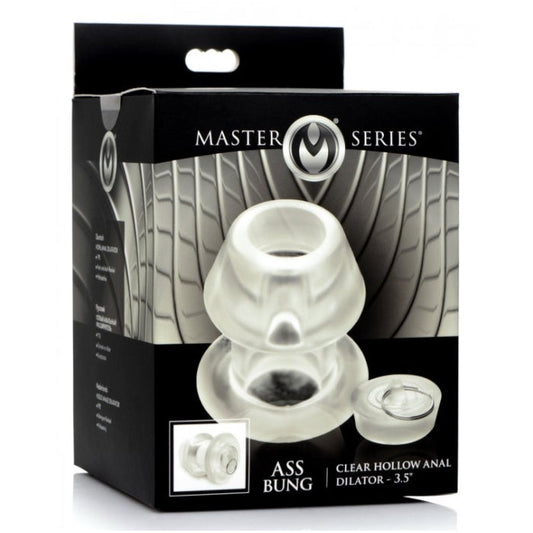MS ASS BUNG CLEAR HOLLOW ANAL DILATOR 3.5"