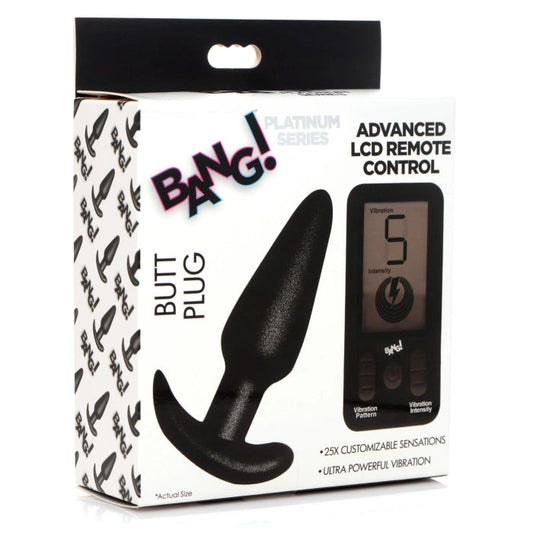 BG PLATINUM SERIES BUTT PLUG W/REMOTE CONTROL