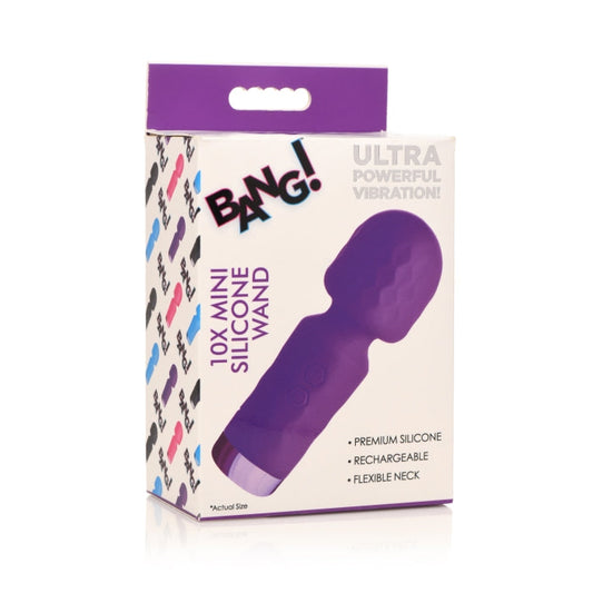 10X MINI SILICONE WAND - PURPLE