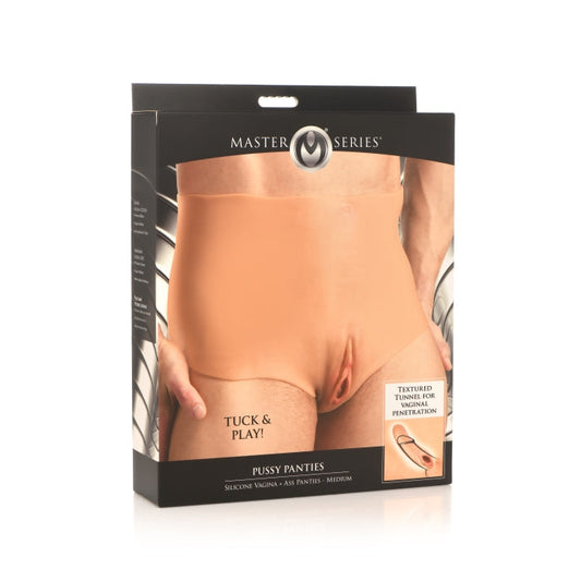 PUSSY PANTIES SILICONE VAGINA + ASS PANTIES - MEDIUM