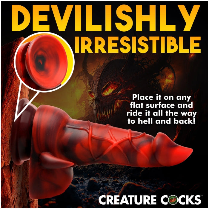 CC HORNY DEVIL DEMON  SILICONE DILDO